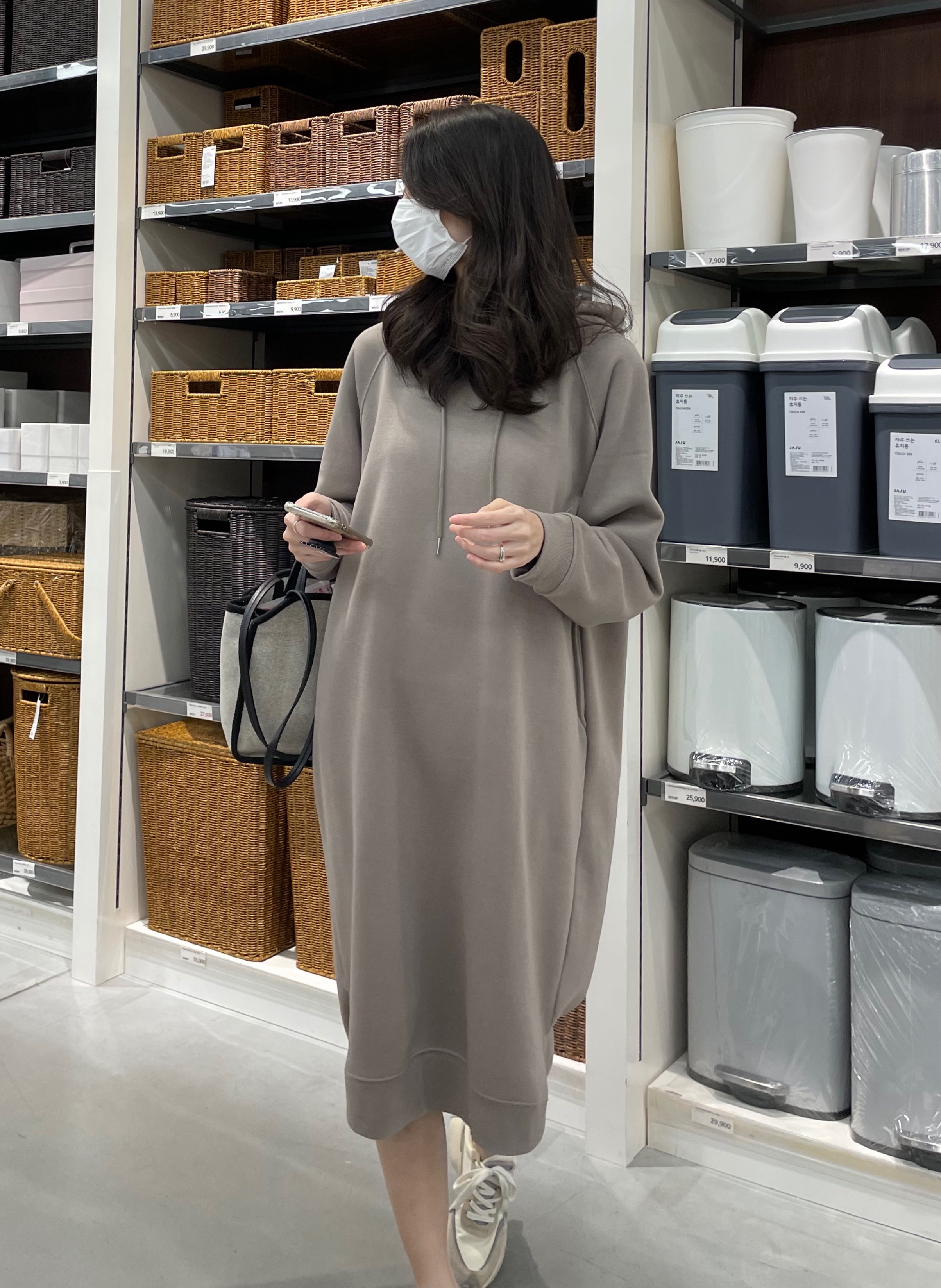 기모 워밍 후드 <b>임산부</b>원피스 <b>임부</b>복 만삭 가을 겨울 <b>임산부</b>