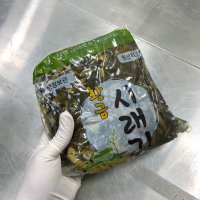 국내산 제주 청정 삶은 황금 무청 시래기 1kg / 데친 무청시래기