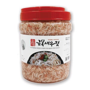 [금복식품] 국산 신안 천일염 새우젓 2kg 숙성 밥도둑 찌개 김치용 김장 필수템