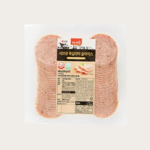 서브큐 쿡살라미 슬라이스 500g -샌드위치햄, 샌드위치소시지 아이스박스 무료포장(냉동)