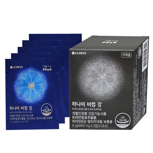 생활정원 하나미 비컴 강 12주분 시음 <b>남성</b>건강기능식품