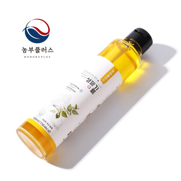 농부플러스 국산 냉압착 생 들기름 180ml