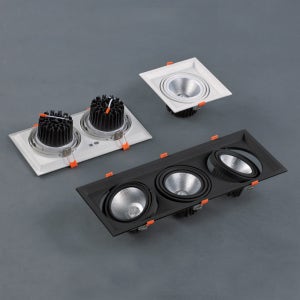 KS인증 LED COB 멀티라인 1구 2구 3구 사각 멀티 PAR30 MR 대체 LED 일체형 매입등