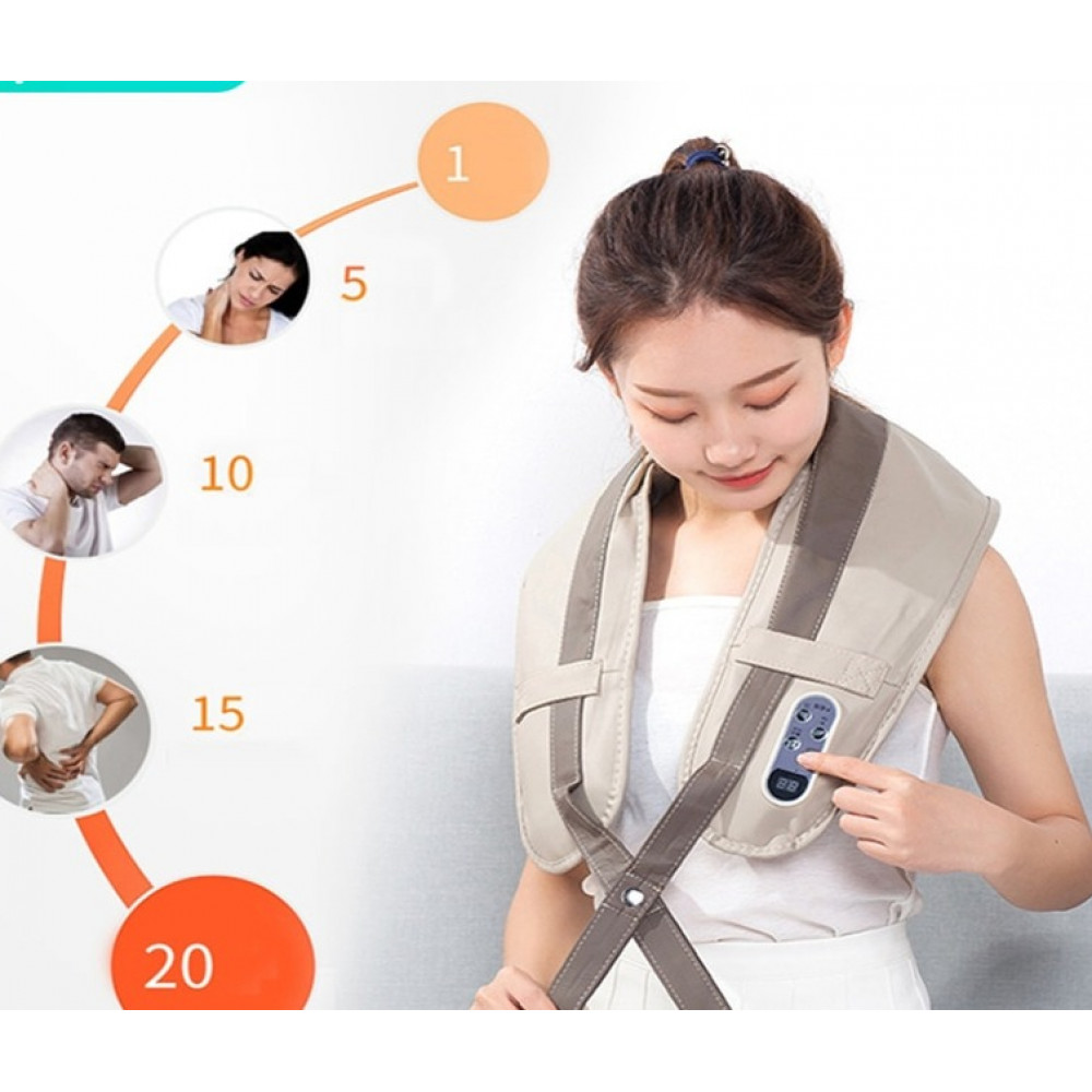무선 프리미엄 거북 <b>목</b> 어깨 마사지기 근육통 안마기 완화 이완전기 바디 숄 건강 <b>관리</b> saude back 안마 masajeador de espalda 5
