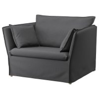 이케아BACKSÄLEN 박셀렌 1.5인용 암체어, 할라르프 그레이 - IKEA (69393203)한샘 모던하우스 무인양품 자주