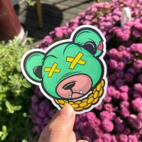 Rich Bear 스티커 바이크 보드 스티커 아이패드 스티커