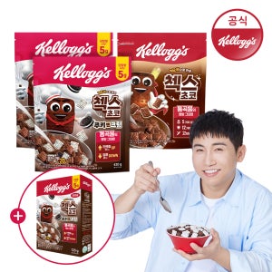 켈로그 오곡 첵스초코 쿠키앤크림 420g 2팩+ 첵스초코 570 1팩(+시리얼 120g)