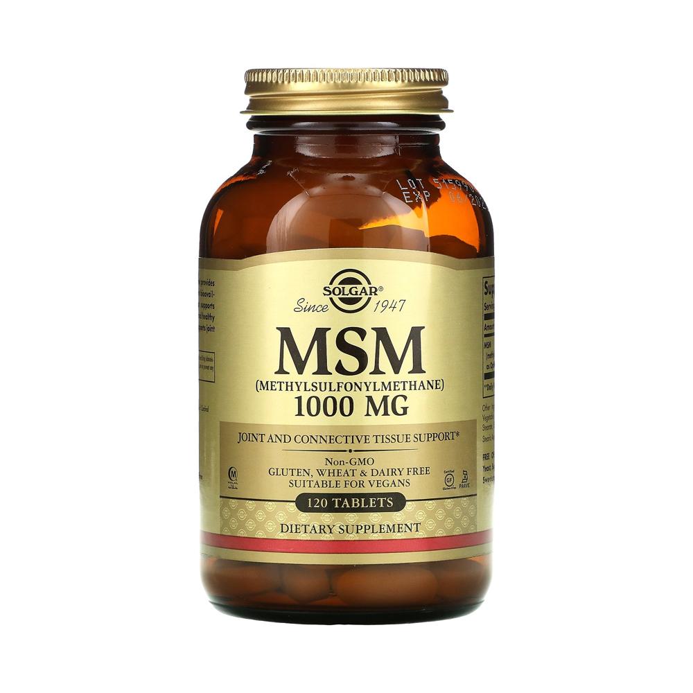솔가 Solgar MSM opti 메틸설포닐메탄 비건 1000mg 120정 코셔 파베 Non-GMO 글루텐 프리