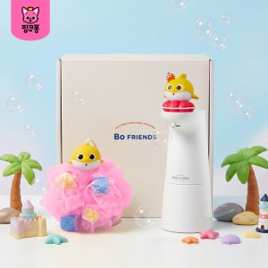 [보프렌즈] 핑크퐁 아기상어 뮤직 자동 손세정기 목욕놀이 욕실 디스펜서 거품형