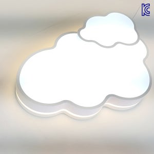 동성 LED 투톤 구름 방등 (대) 화이트 70W 키즈 조명 어린이방 KC인증