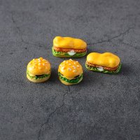초미니 생일밥상 아궁이 크로플모형 햄버거 미니어처 놀이 주방마트 소꿉놀이