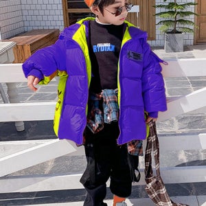 아동패딩 남아 키즈 점퍼 덕다운 인싸후드다운패딩