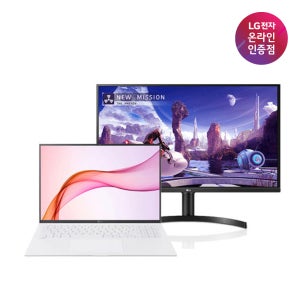 LG전자 그램 16Z90P-GA5IK 32형 노트북 듀얼 모니터 32QN650