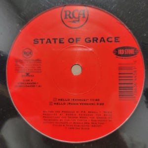 State Of Grace - Hello 12’ LP
