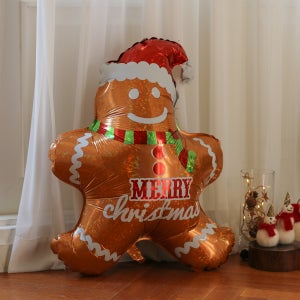 [GRABO] 진저브레드맨 크리스마스 은박 호일 풍선