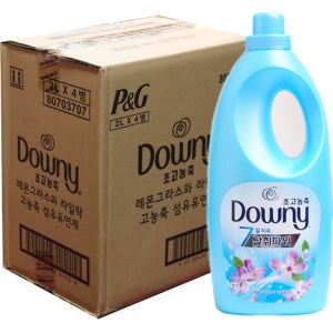 다우니 섬유유연제 레몬그라스와 라일락 2L 4개