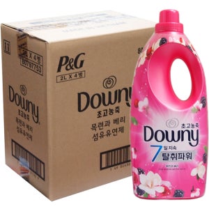 다우니 섬유유연제 목련과 베리 2L 4개