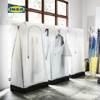 좁은집 가구배치 작은방 붙박이 옷 장 IKEA 이케아 비쿠우쿠 옷장 1인용 간이