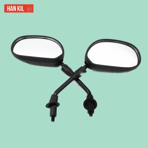 A1 한길 오토바이 8mm XQ 블랙 사이드미러 백미러 HK-0009