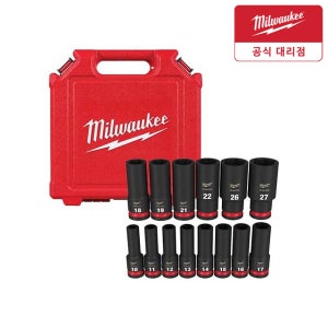 밀워키 49-66-7014 롱 임팩 소켓 세트 14PC