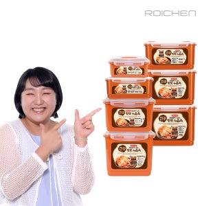 1+1 이수지의 로이첸 국산 누름독 김치통 참숯 황토 이중뚜껑 밀폐용기 신선보관 냉장냉동