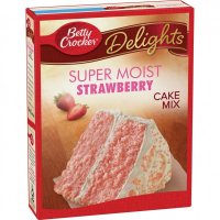 Betty Crocker Super Moist Strawberry Cake Mix 베티크로커 스트로베리 케이크 믹스, 432g X 2개