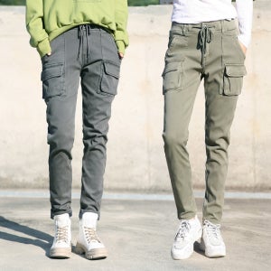 동대문스타일 여자 카고바지28~36 아웃포켓 융기모 일자핏 카고팬츠 빅사이즈바지 남여공용 SJ114
