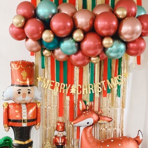 DIY 프리미엄 럭셔리 크리스마스 풍선 가랜드 파티 풀 세트