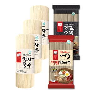 봉평촌 국내산 감자국수3+소바1+비빔막국수1
