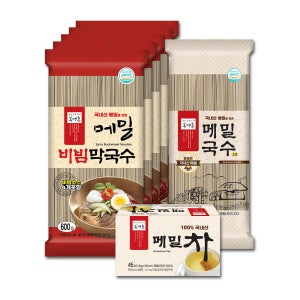 봉평촌 국내산 메밀 비빔막국수5+국수 420g1+메밀차1