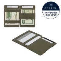 가르찌니 매직월렛 윈도우 빈티지 (올리브그린) 카드 머니클립 마술지갑 Garzini Magic Wallet