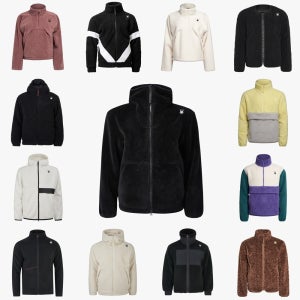 스파이더 양털 뽀글이 배색 후드 스파이더후리스 플리스집업 자켓 블랙