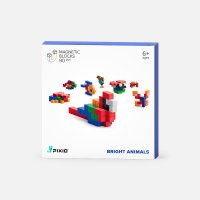 [픽시오] PIXIO Bright Animal 자석나노블럭 피젯토이 자석큐브 자석퍼즐놀이