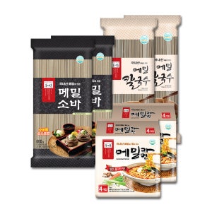 봉평촌 국내산 메밀라면2+칼국수2+소바2