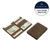 가르찌니 매직월렛 카드포켓 빈티지 (자바브라운) 카드 머니클립 마술지갑 Garzini Magic Wallet