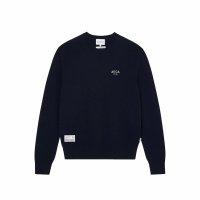 [국내배송] AECA WHITE CASHMERE WOOL KNIT (PREMIUM BASIC) - NAVY 에이카화이트 캐시미어 울 니트