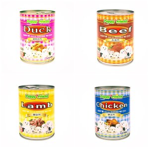 퍼피프랜드 베게캔 원형캔400g 시저 강아지 통조림 습식사료 파우치