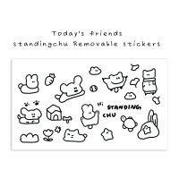 Today’s friends, standingchu Removable stickers