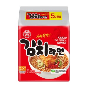 오뚜기 김치라면 120g, 5개