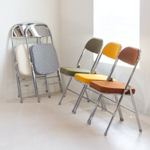 듀이 코듀로이 패브릭 철제 폴딩 간이 교회 접이식 의자