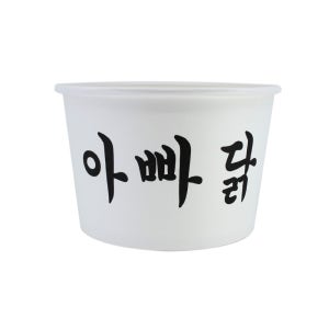 닭 850cc 종이용기 100개 종이그릇 국그릇 라면용기