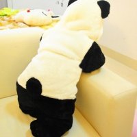 유아동 팬더 동물 털 우주복