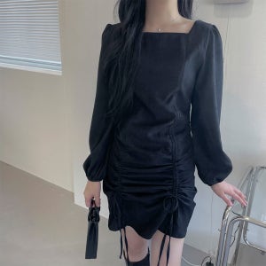 (세일) 벨라 스트링 셔링 미니 원피스