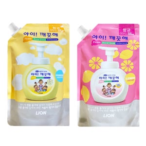 아이깨끗해 핸드워시 600ml 대용량 캡 리필 손세정제
