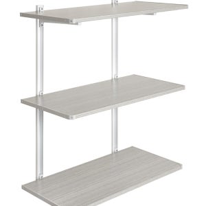 웰렉스 벽걸이 선반 베란다 다용도실 수납 팬트리 벽 선반 3단 폭 30cm 길이 50cm