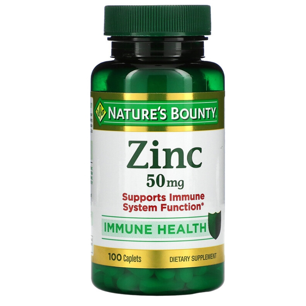 네이쳐스바운티 아연 Zinc <b>징크글루코네이트 50mg</b> 100정 Zinc Gluconate