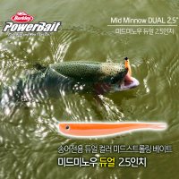 버클리 미드미노우 듀얼 송어 2.5인치웜 PBMMW2.5