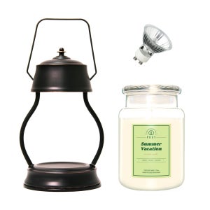 프레이 라이트 소이캔들 선물 빈티지 골드 캔들워머 세트