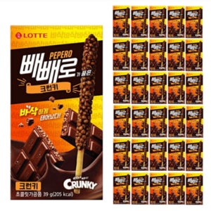 롯데제과 빼빼로 크런키 39g 40개입