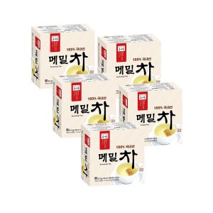 봉평촌 100% 국내산 메밀로 만든 메밀차 90g(50티백) x 5개